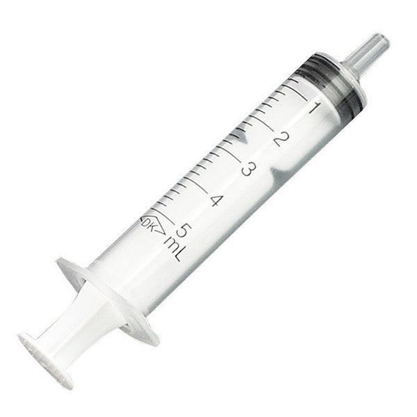 10pcs Disposable 5ml Plastic Syringes (No Needle) for Pet Feeding & Lab Use