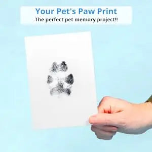 Clean Touch Paw Print Ink Pad, Pet Keepsake Kit for Dogs & Cats