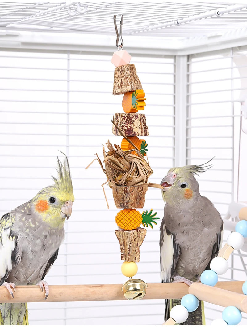 Natural Grass Bird Swing Toy