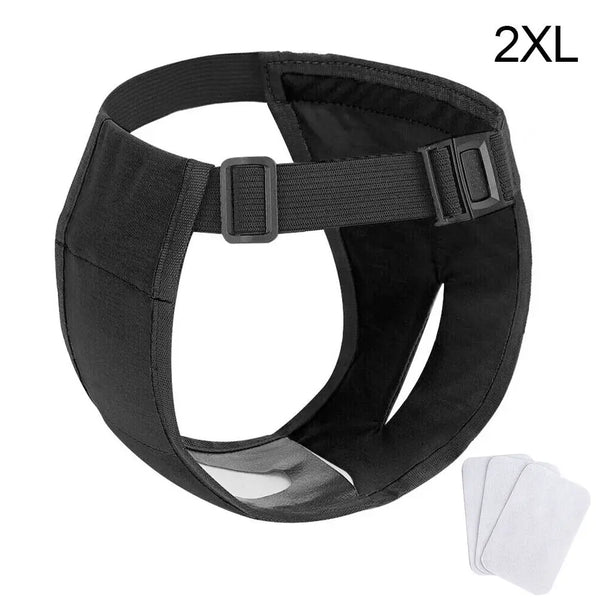 Adjustable Dog Sanitary Pants with 3 Diapers – for Female Dogs