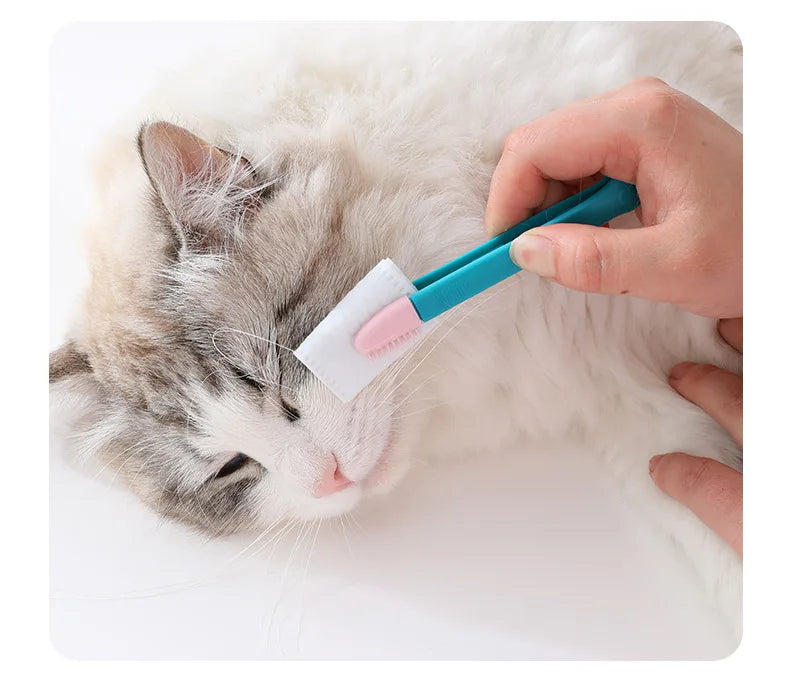 Pet Tear Stain Remover Comb, Grooming Brush for Small Dogs & Cats