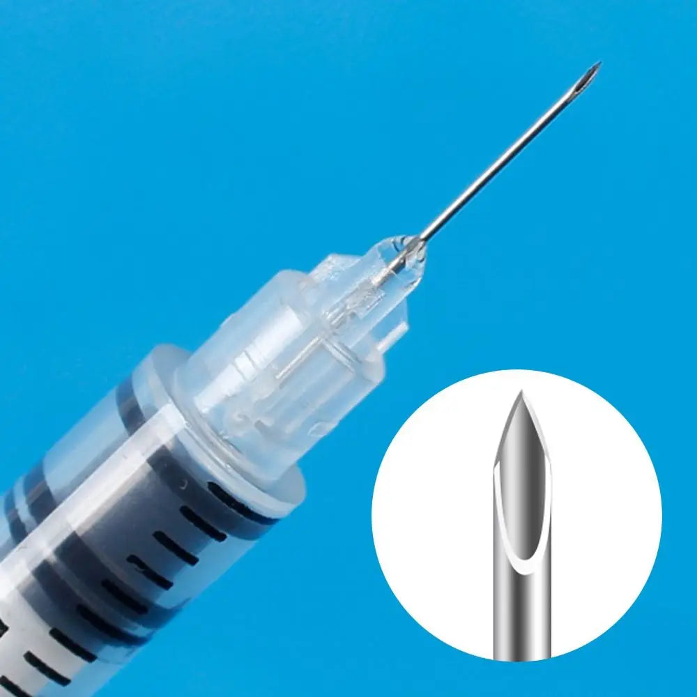 10pcs 1ml Disposable Veterinary Syringes with Needles, Sterile Insulin Syringes for Pets & Farm Animals