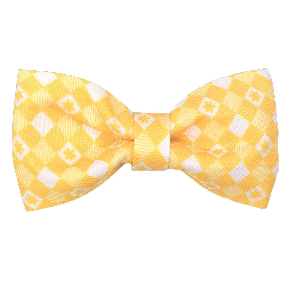 50/100pcs Removable Spring Plaid Dog Bowties