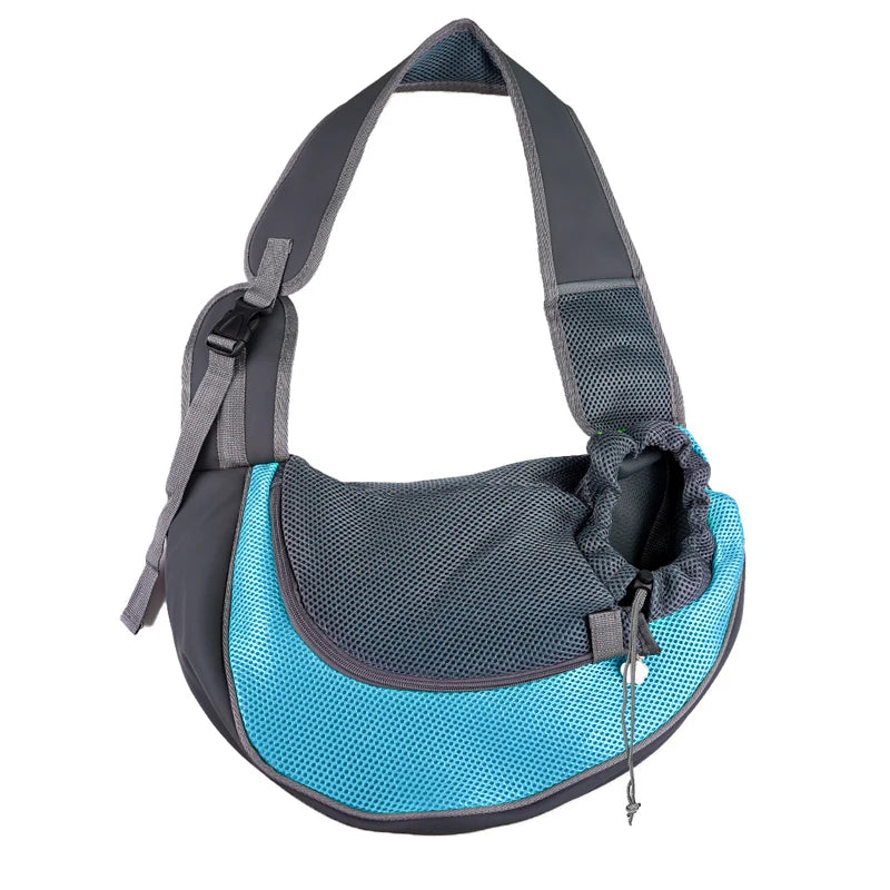 Pet Carrier Sling Bag, Mesh Travel Shoulder Tote for Small Dogs & Cats