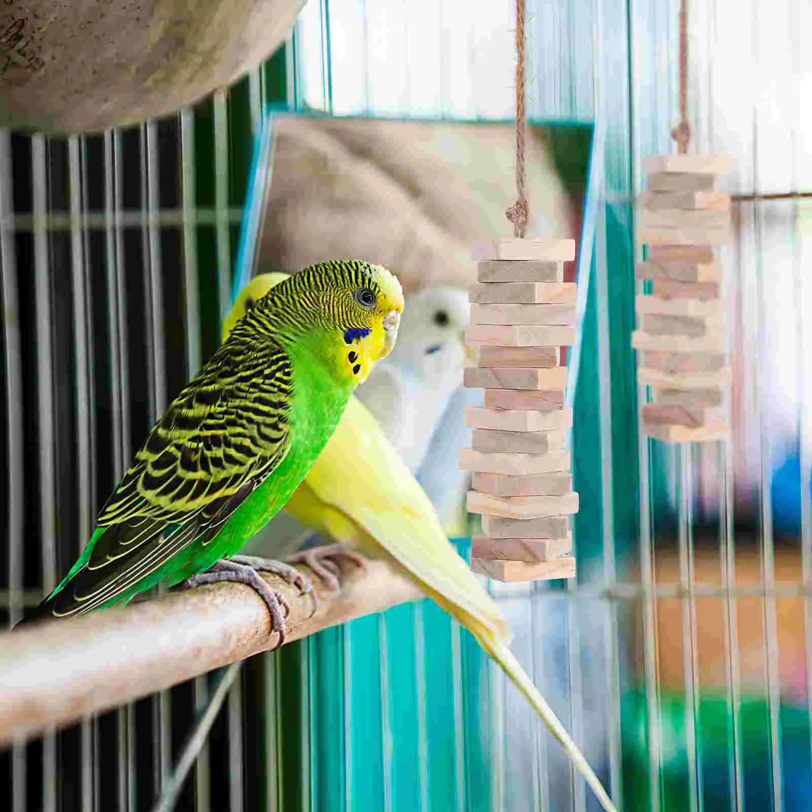 Chewing & Feeder Wooden Toys for Large Birds & Macaws