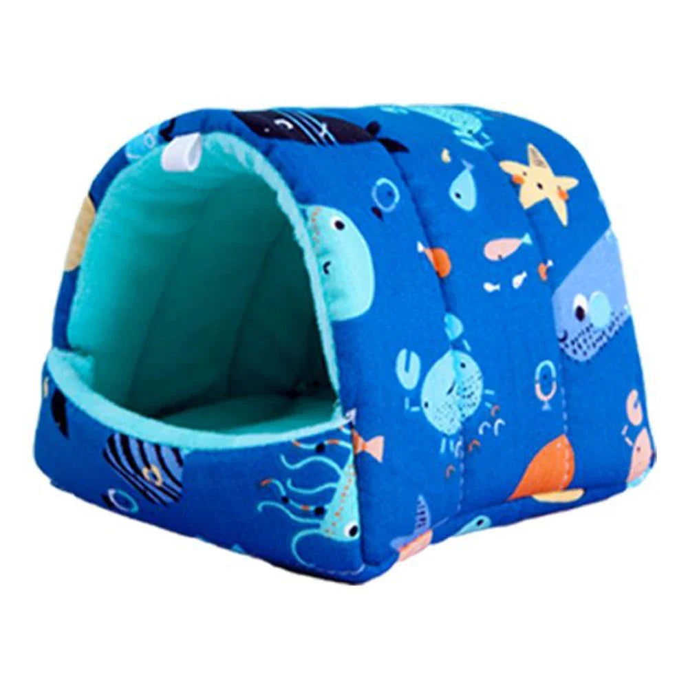 Cartoon Small Pet Sleeping Bed & Warm Nest for Winter