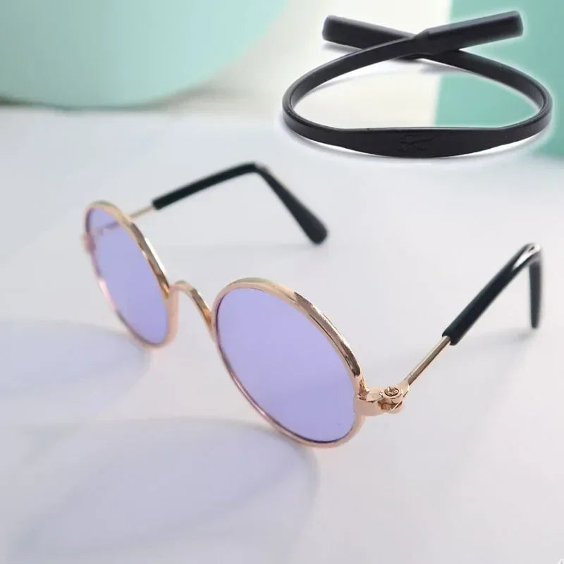 Cute Pet Sunglasses – UV Protection for Small Dogs, Cats & Photo Props