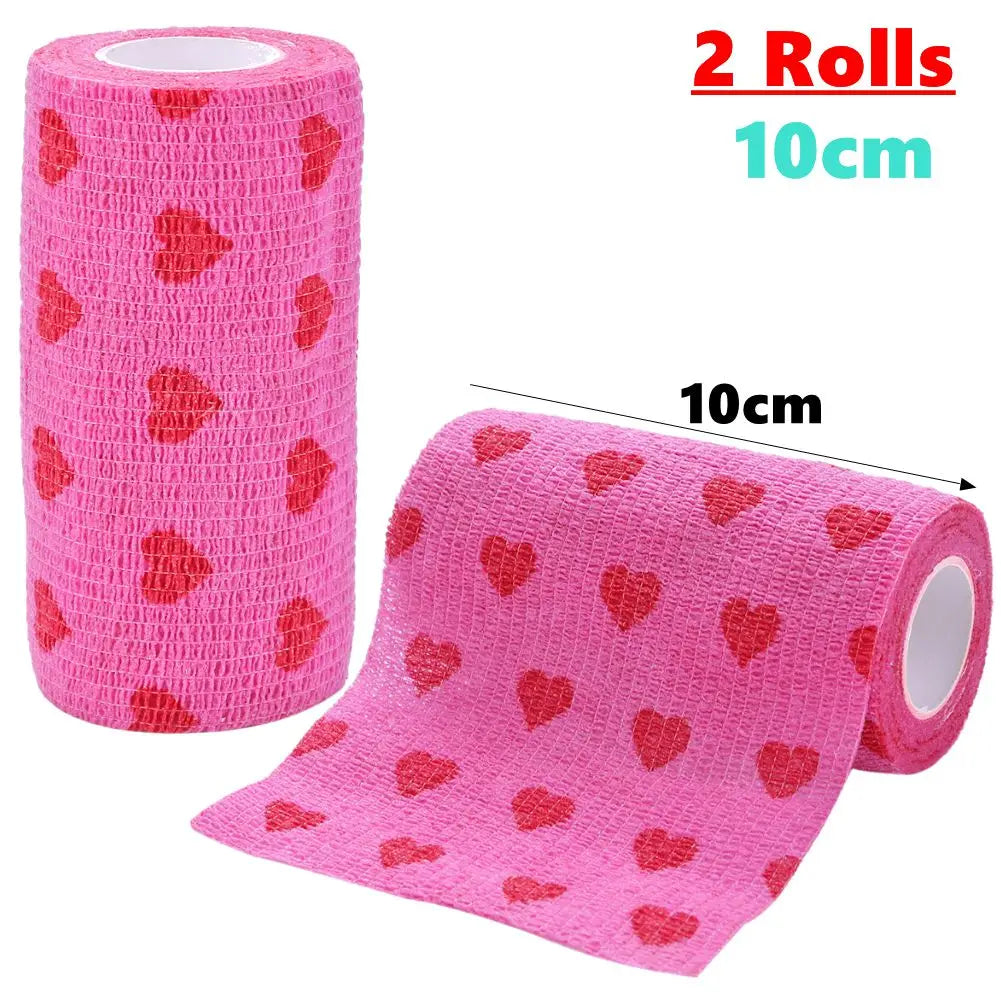 Pet Self-Adherent Elastic Bandage — Breathable, Non-Woven Wrap for Dogs & Cats