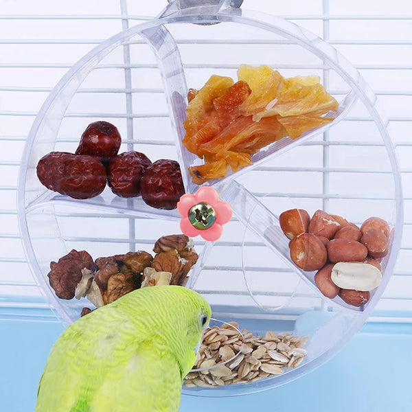Acrylic Rotating Parrot Treat Dispenser