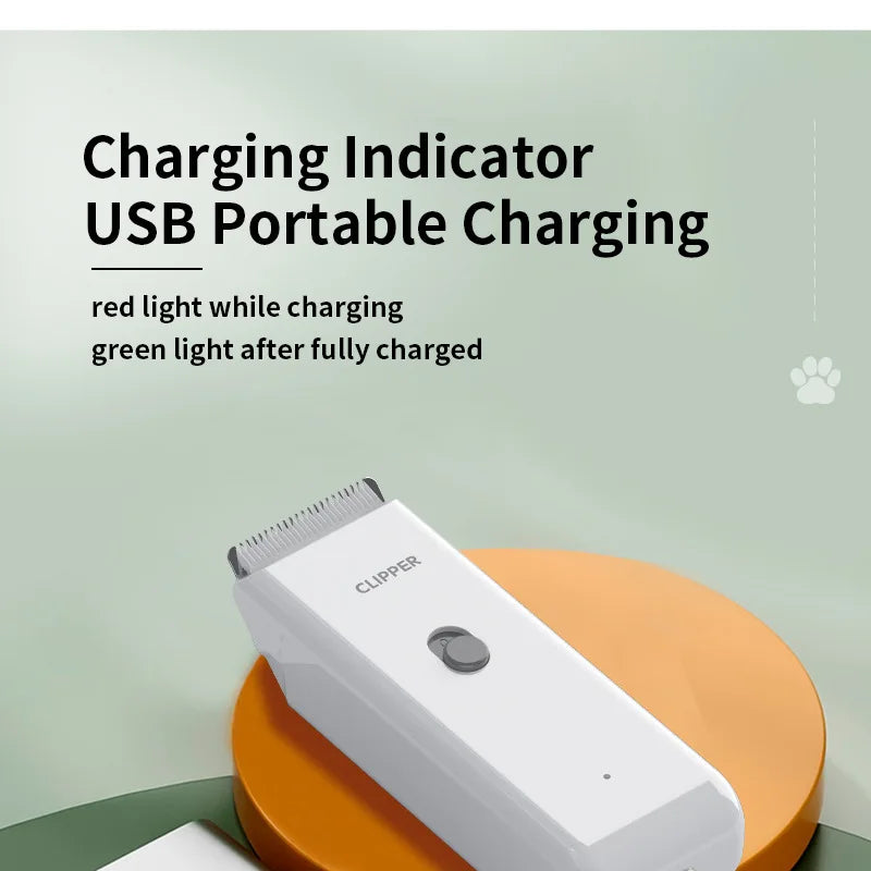 Cordless Rechargeable Pet Hair Trimmer