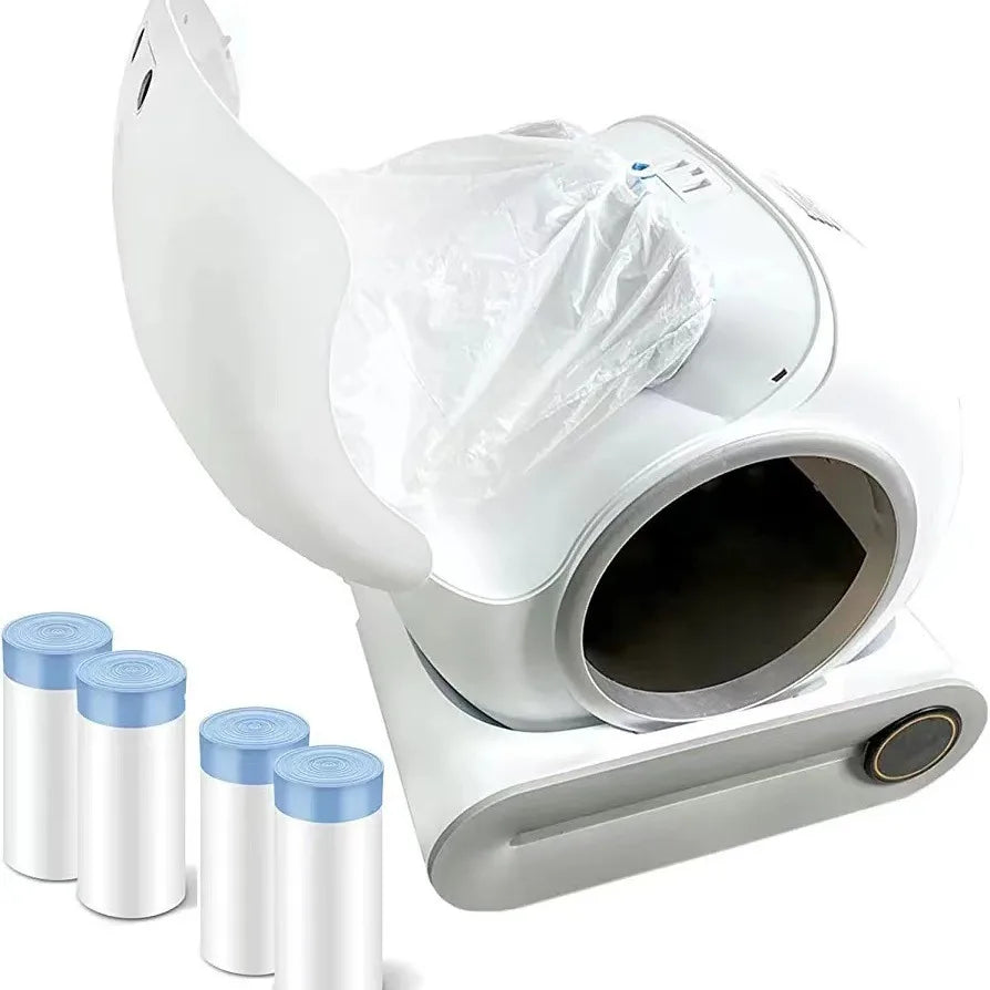 Automatic Cat Litter Box Waste Bin with Door