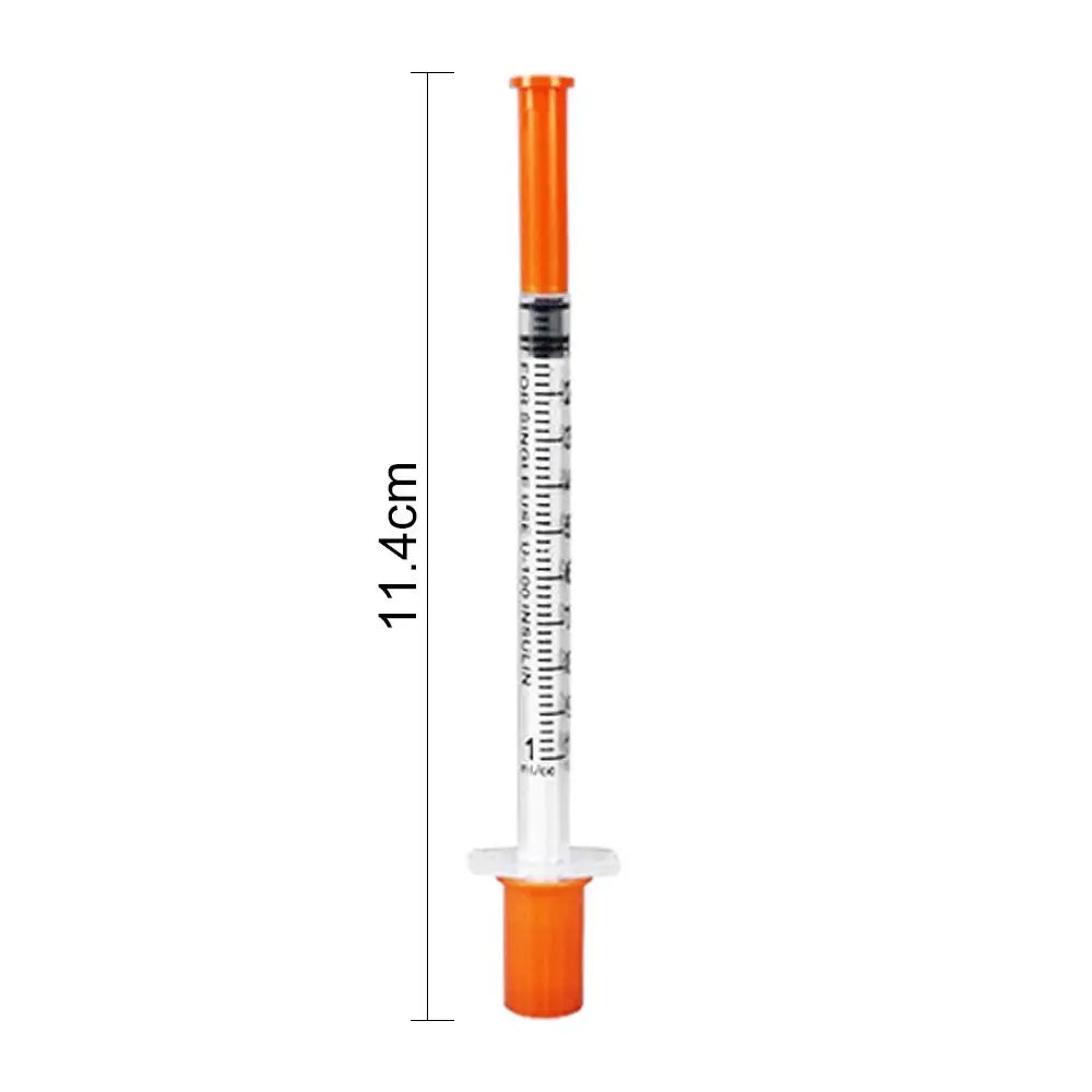 10pcs 1ml Disposable Veterinary Syringes with Needles, Sterile Insulin Syringes for Pets & Farm Animals