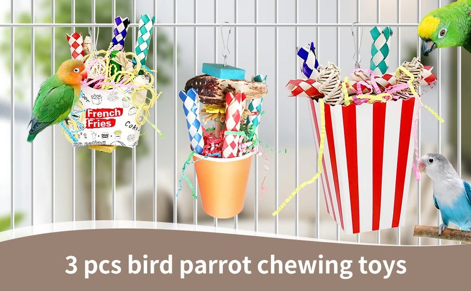 Foraging Hanging Toys for Parrots