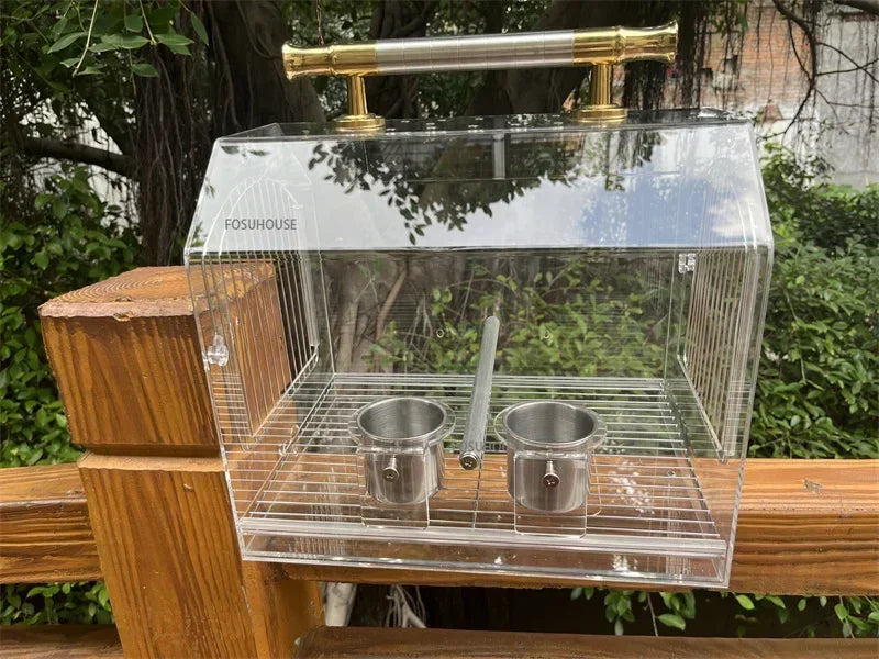 Modern Transparent Acrylic Bird Cage