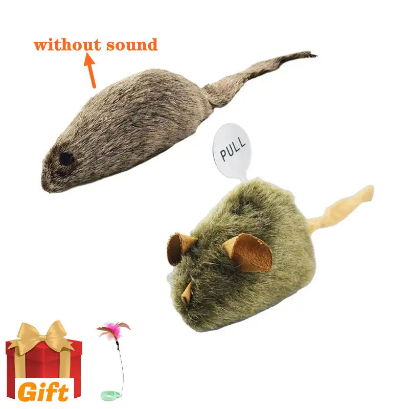Interactive Chirping Mouse for Kittens to Relieve Boredom