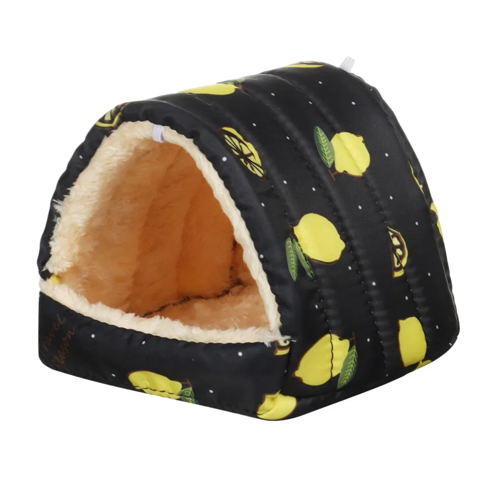 Cartoon Small Pet Sleeping Bed & Warm Nest for Winter