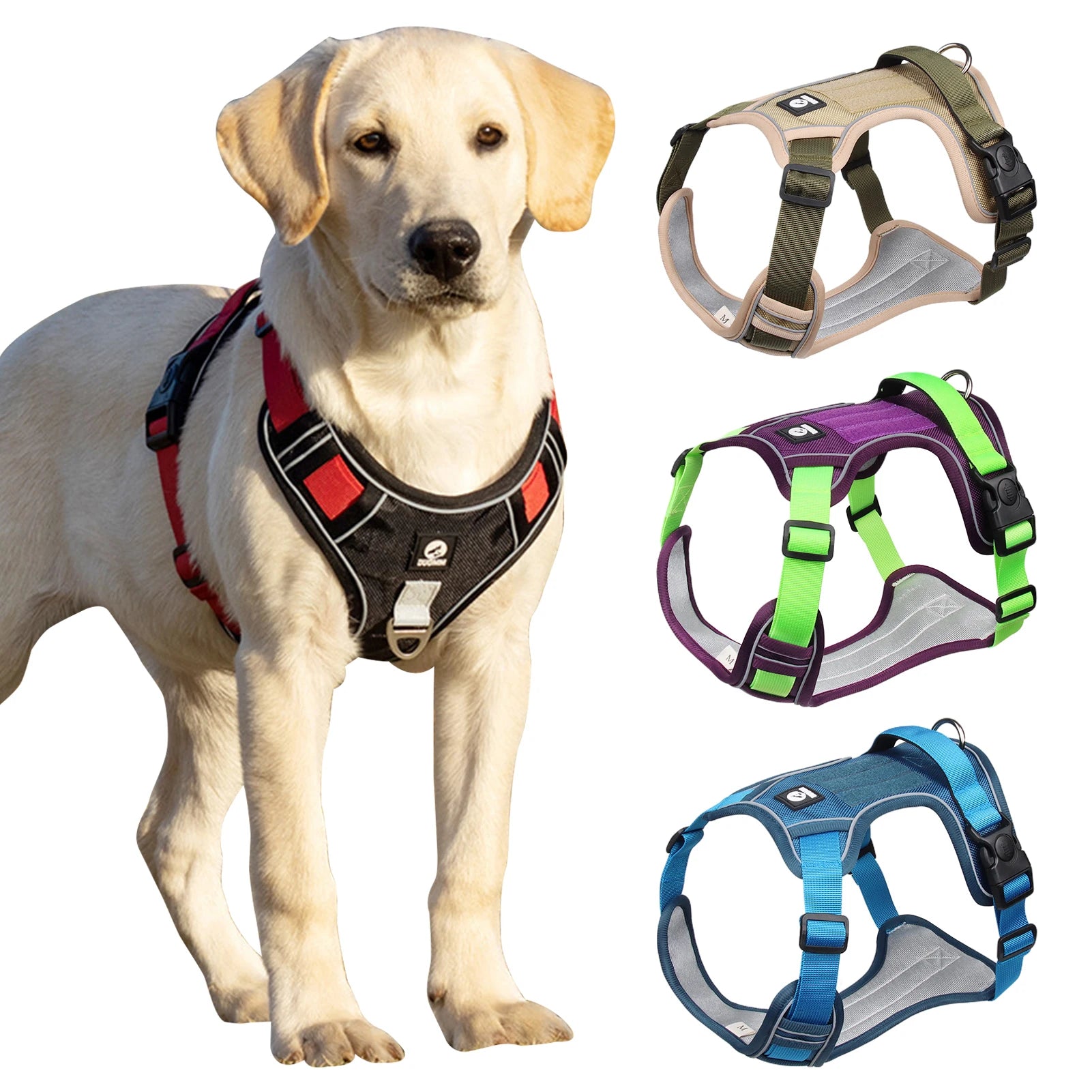 Waterproof Reflective Harness for Large Dogs