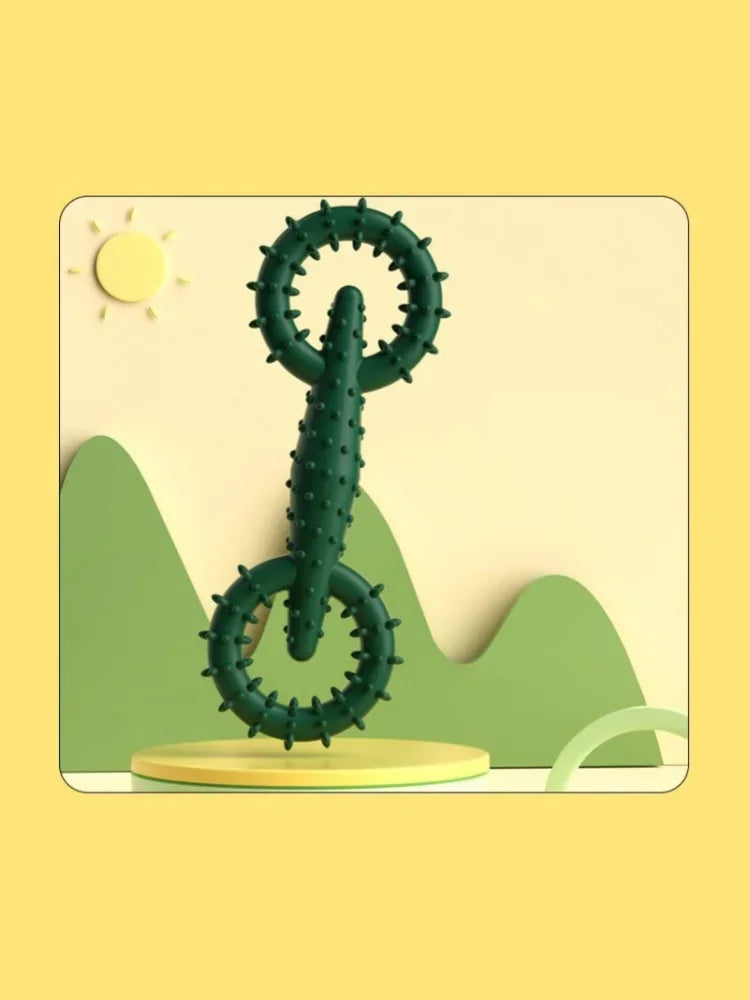 Indestructible Dog Pull Ring Toy – Interactive Chew Toy for Puppies & Large Dogs