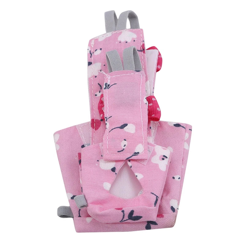 Colorful Parrot Diaper with Bowtie — Washable Flight Suit for Small to Large Pet Birds
