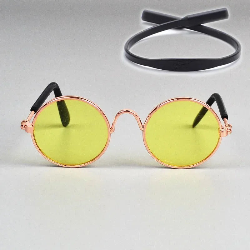 Cute Pet Sunglasses – UV Protection for Small Dogs, Cats & Photo Props