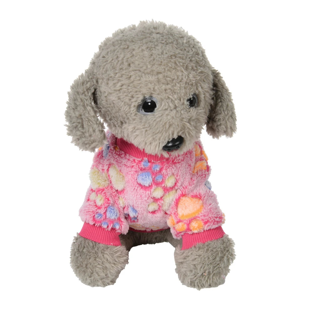 Warm Fleece Pet Sweater Vest for Small & Medium Dogs, Winter Coat for Cats