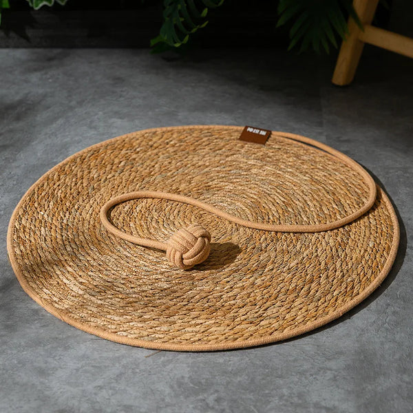 Rattan Cat Scratcher Mat – Nail Sharpening Board & Furniture Protector