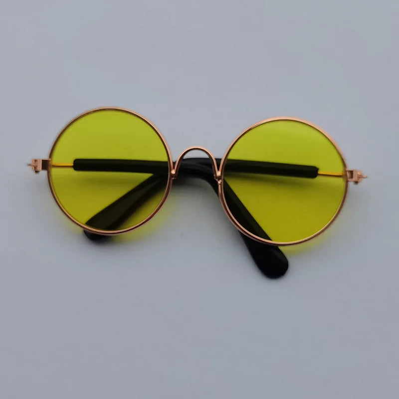 Vintage Round Pet Sunglasses for Small Dogs & Cats