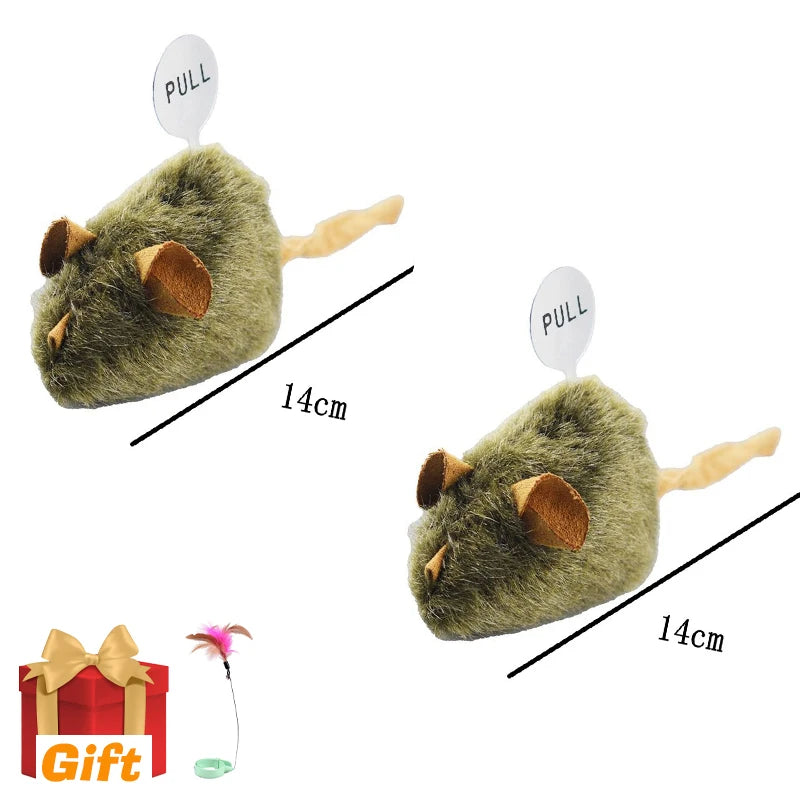 Interactive Chirping Mouse for Kittens to Relieve Boredom