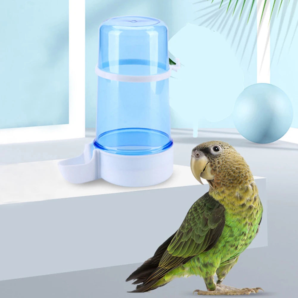 Automatic Bird Water Drinker & Feeder — Hanging Cage Dispenser for Parrots & Small Birds