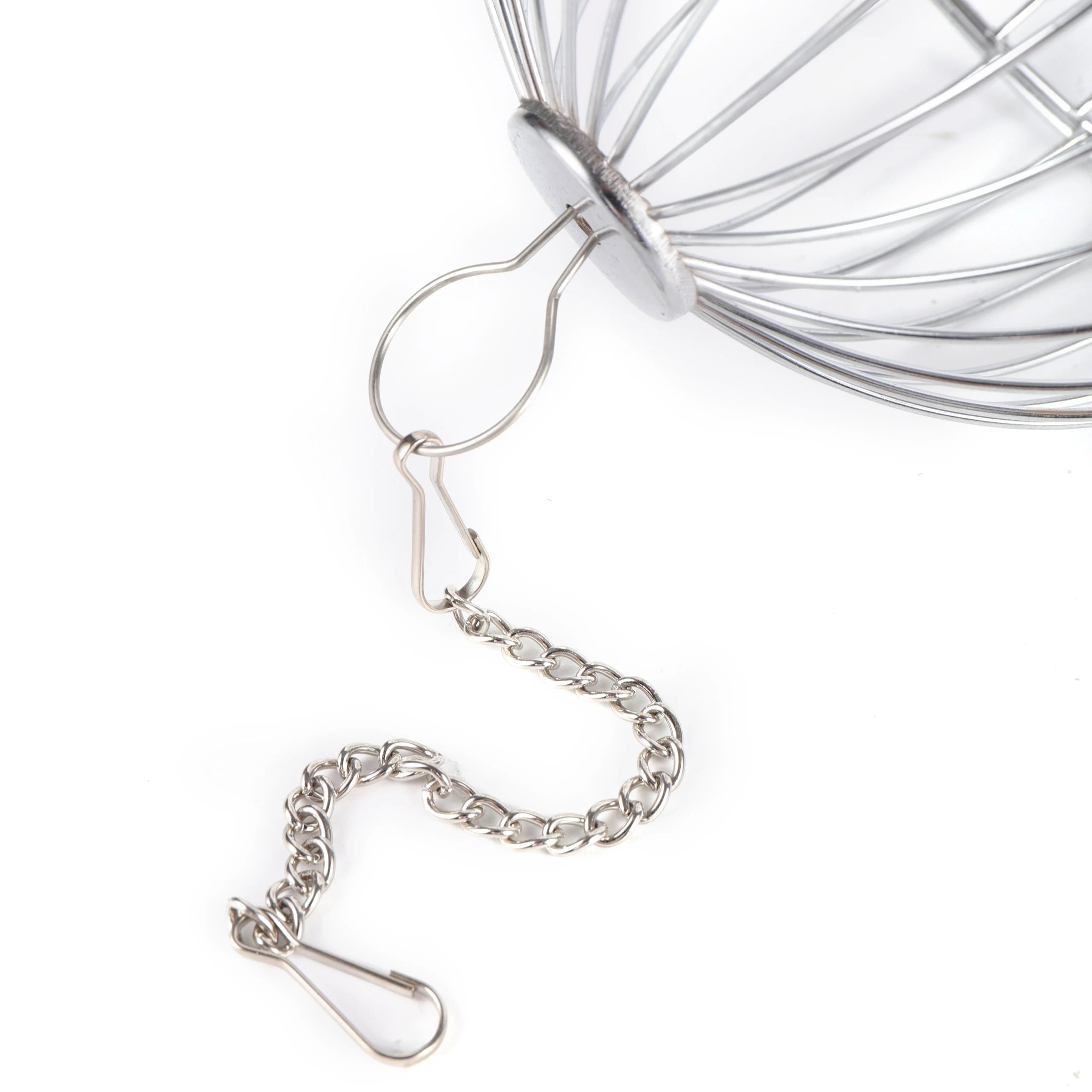 Hanging Parrot Foraging Ball – Stainless Steel