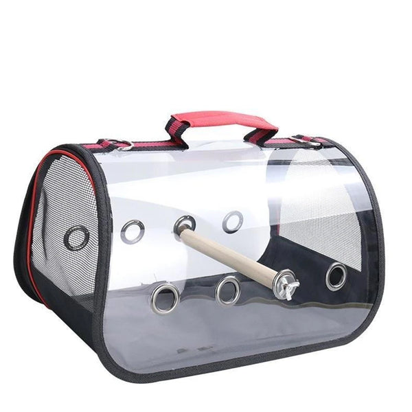 Bird Travel Carrier Backpack with Perch – Breathable Outdoor Parrot Transport Bag