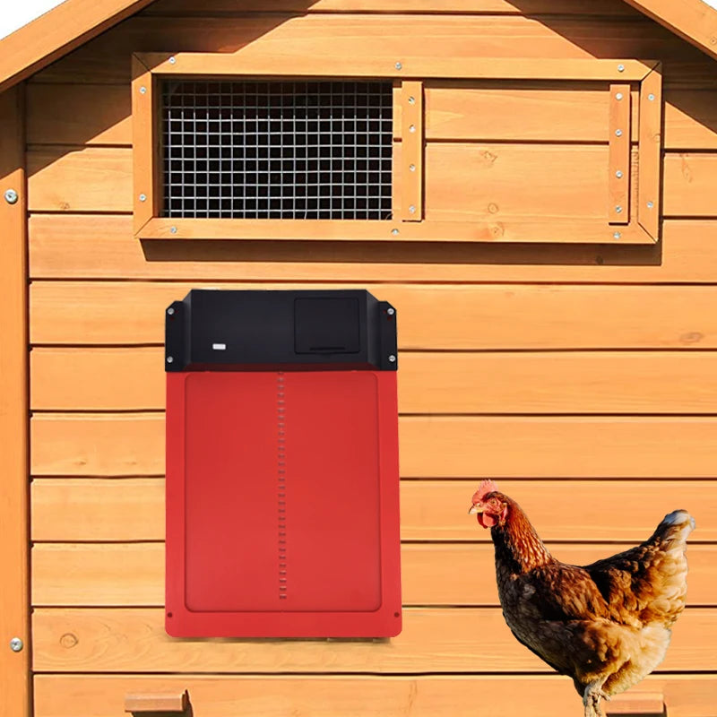 Automatic Battery-Powered Chicken Coop Door with Light Sensor