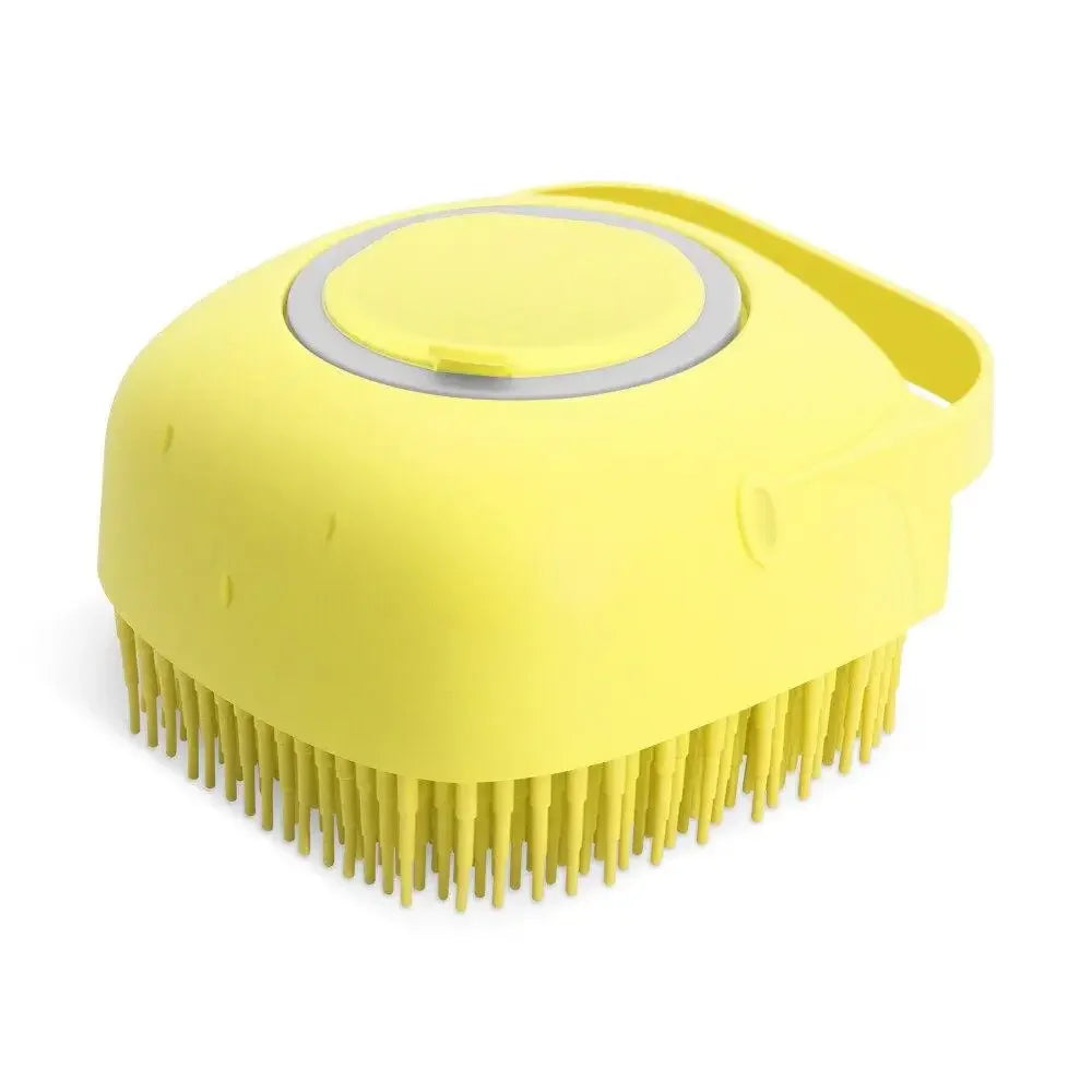 Pet Bathing Shampoo Brush – Soft Silicone Dog & Cat Grooming Scrubber