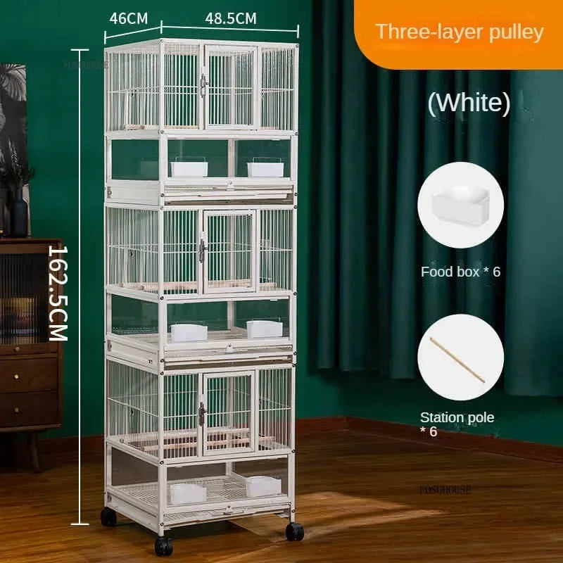 Multi-Layer Stacked Iron Bird Cage
