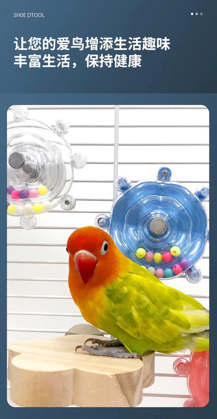 Boredom Relief Chew Wheel for Small Birds