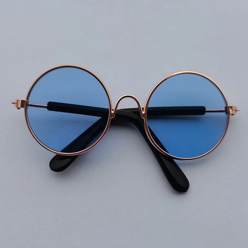 Vintage Round Pet Sunglasses for Small Dogs & Cats