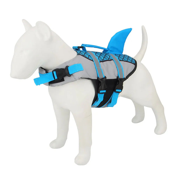 Shark Dog Life Jacket, Pet Swim Vest Harness Summer Swimwear