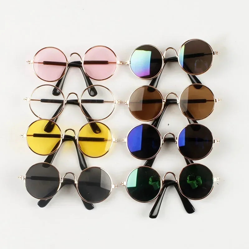 Cute Pet Sunglasses – UV Protection for Small Dogs, Cats & Photo Props