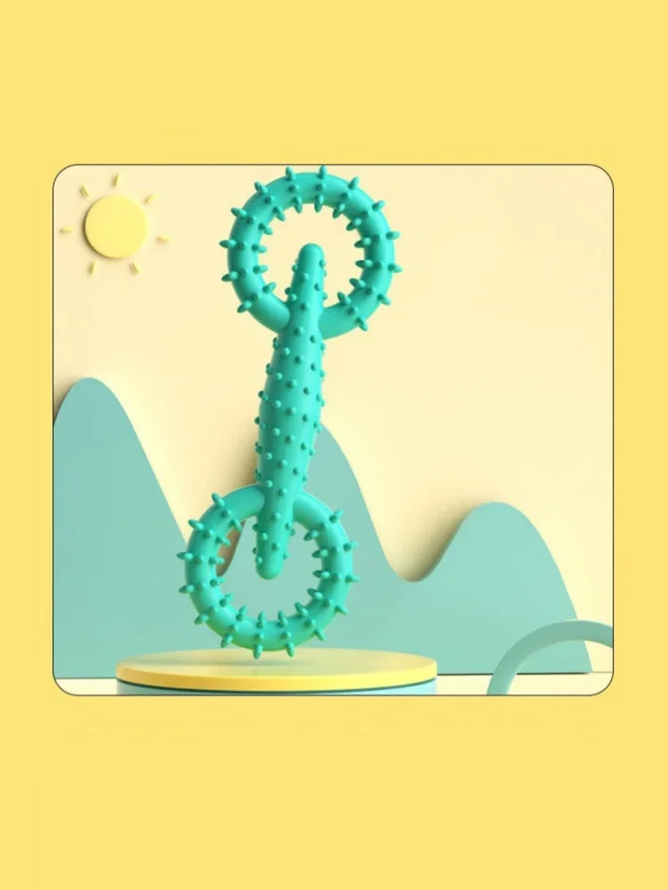 Indestructible Dog Pull Ring Toy – Interactive Chew Toy for Puppies & Large Dogs