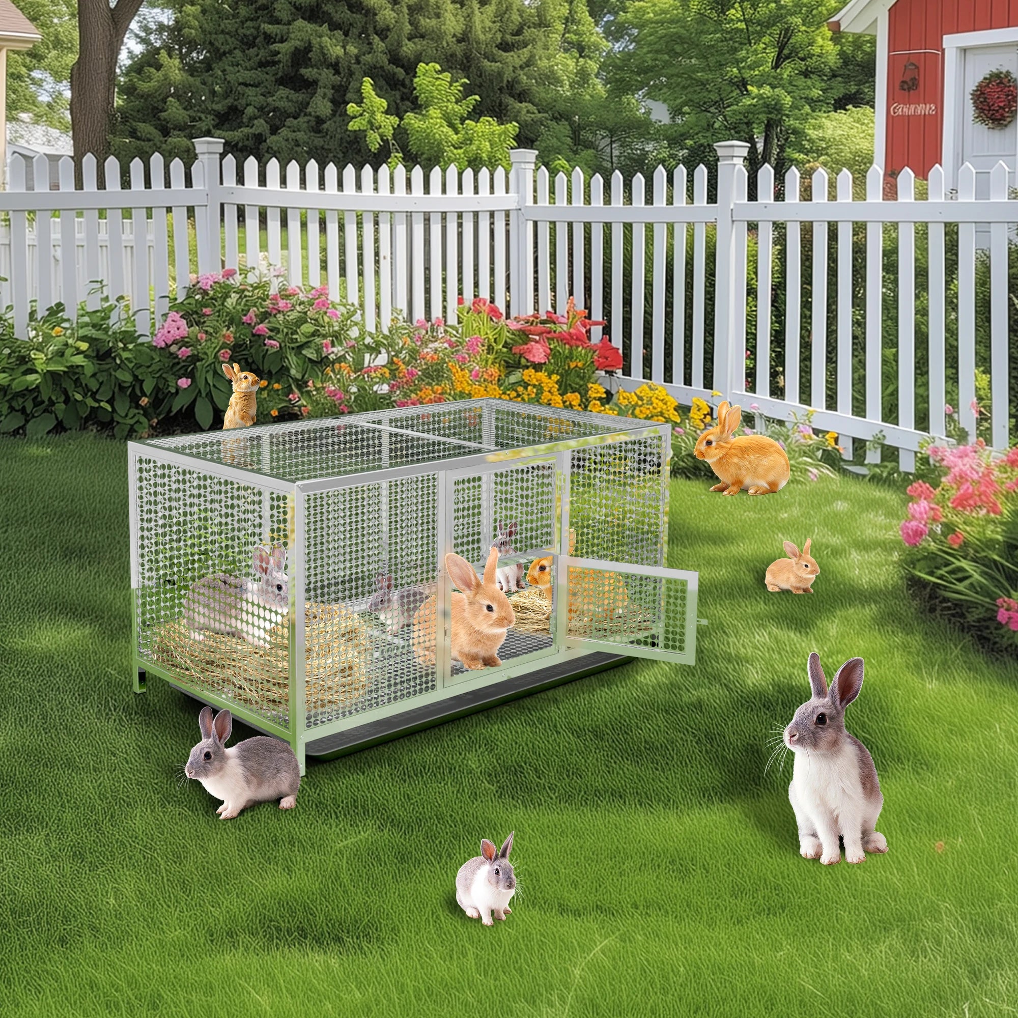 Heavy-Duty Stainless Steel Chicken Coop
