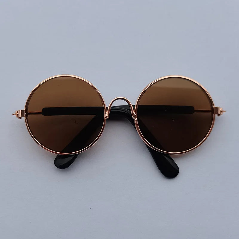 Vintage Round Pet Sunglasses for Small Dogs & Cats