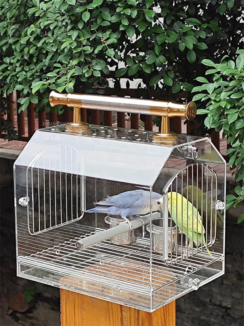 Modern Transparent Acrylic Bird Cage