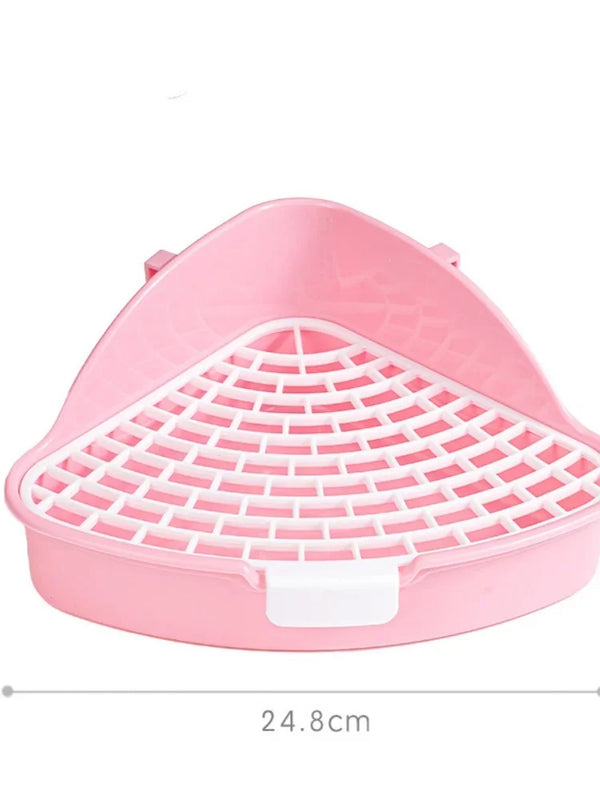 Rabbit Corner Litter Tray Potty Trainer for Small Animals