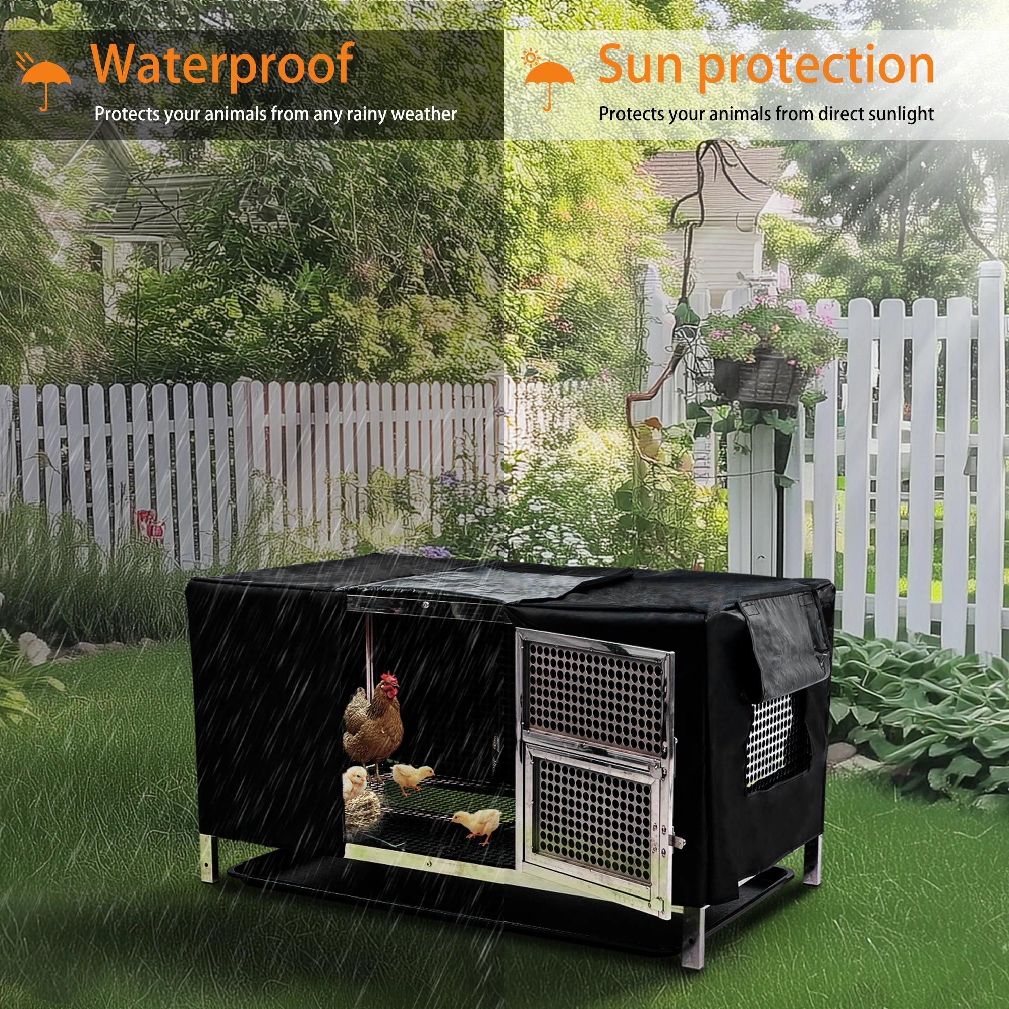 Heavy-Duty Stainless Steel Chicken Coop