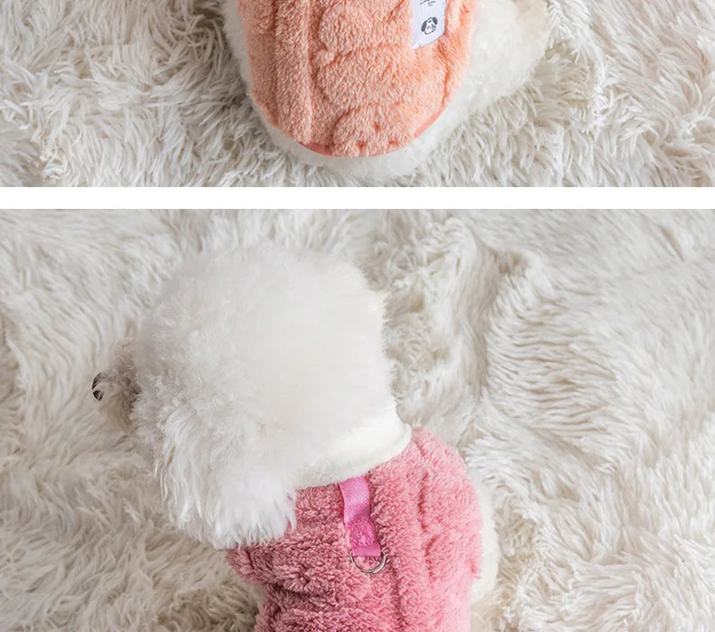 Soft Fleece Winter Dog Sweater – Warm Pullover for Small Dogs, Puppies & Cats