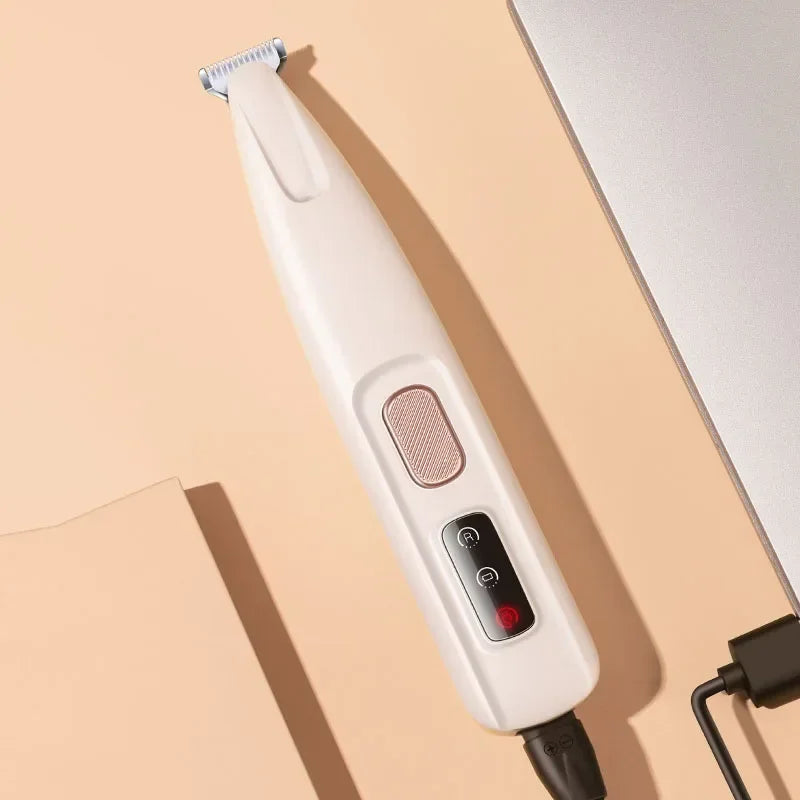 LED Dog Paw Trimmer — Waterproof Pet Hair Clipper with 18mm Blade & LED Display