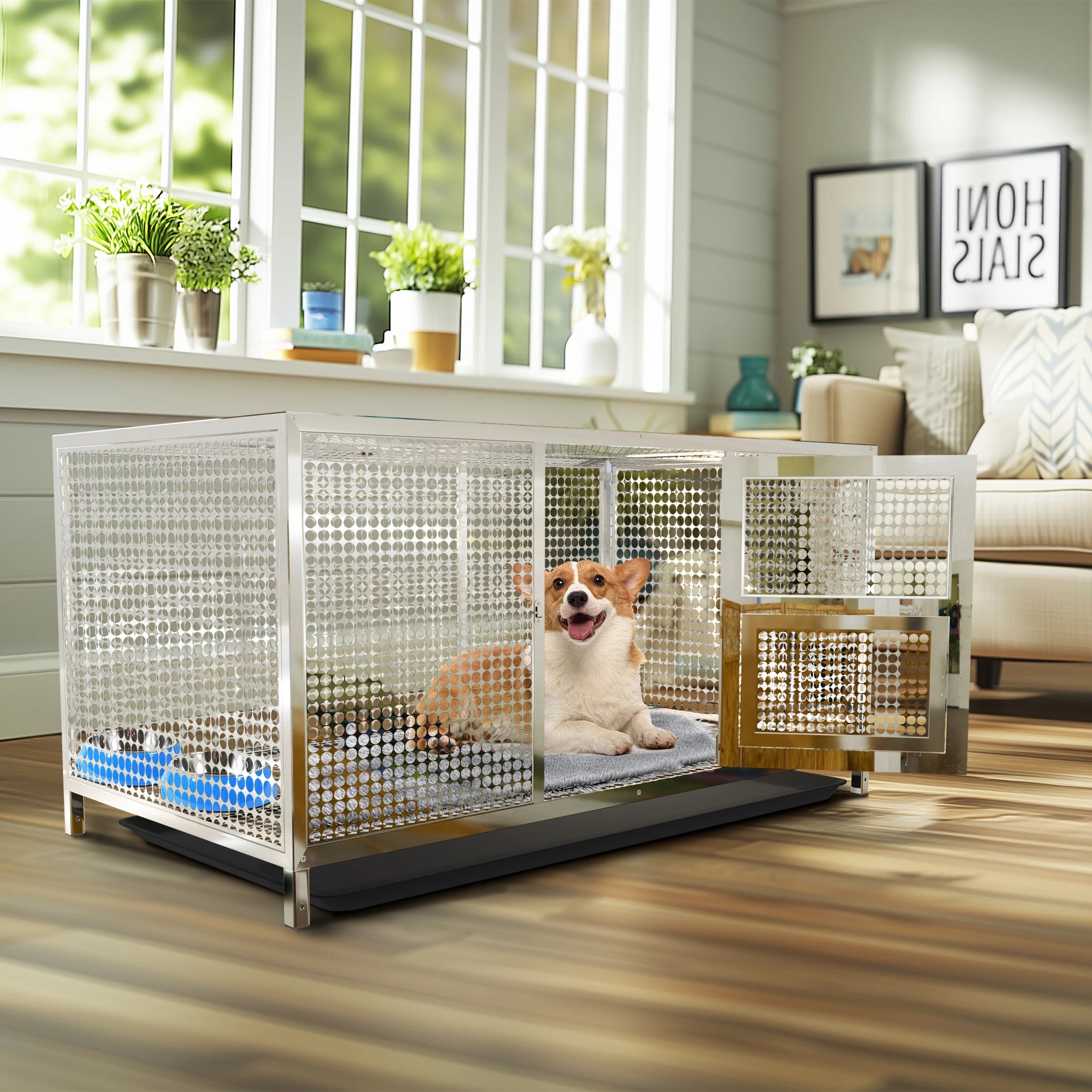 Heavy-Duty Stainless Steel Chicken Coop