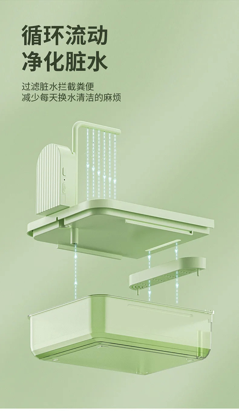 Hanging Bird Bath Box