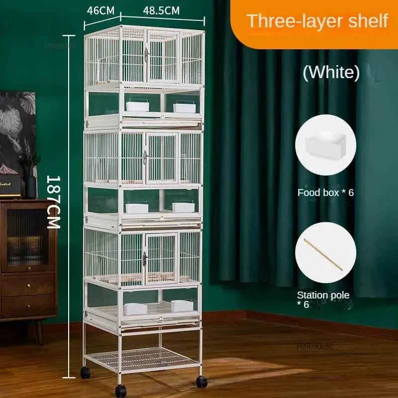 Multi-Layer Stacked Iron Bird Cage