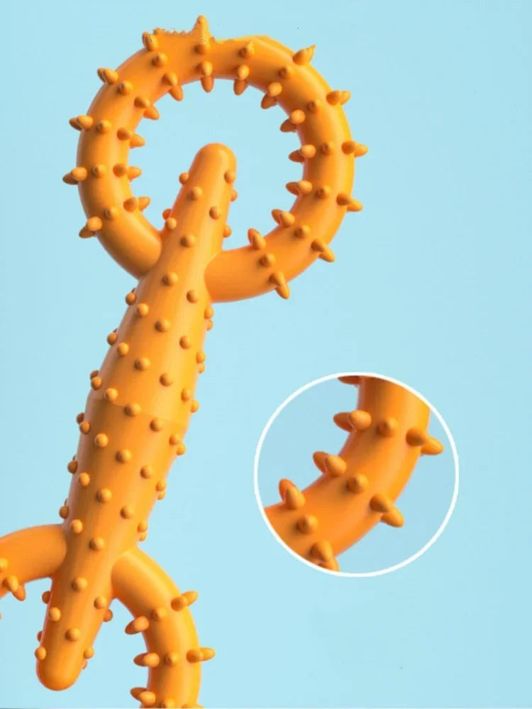 Indestructible Dog Pull Ring Toy – Interactive Chew Toy for Puppies & Large Dogs